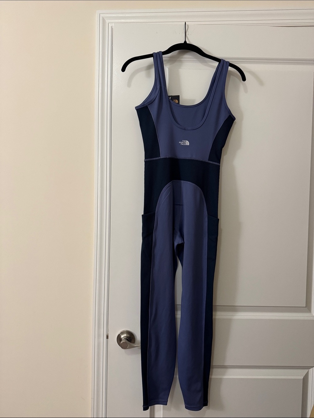 NWT The North Face Cave Blue/Summit Navy Dune Sky Onesie Long Women's Size XS - Picture 8 of 11
